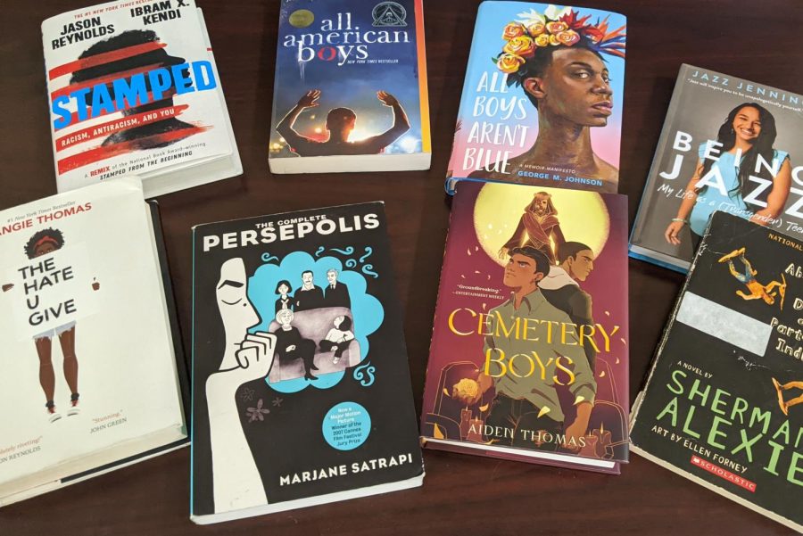 Just a few of the books being challenged in American classrooms.