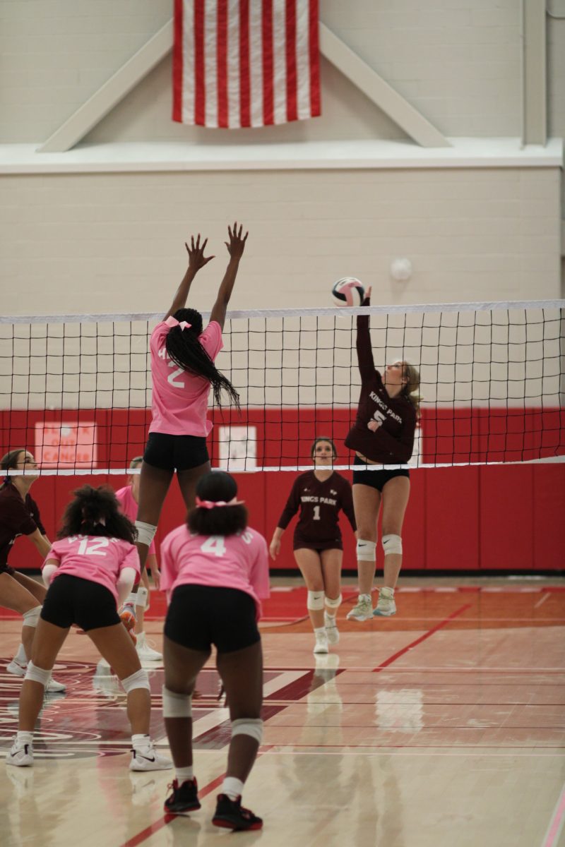 Girls Volleyball Digs Pink for a Good Cause