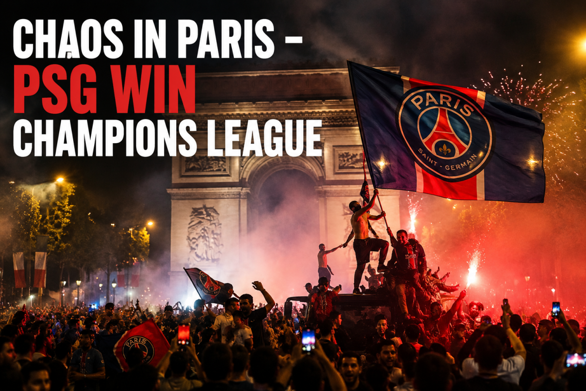 Chaos in Paris - PSG win Champions League 